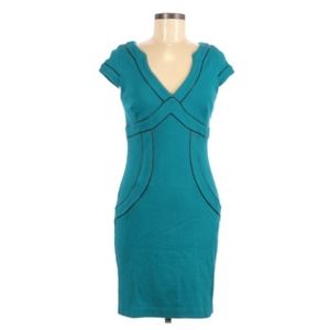 Alberto Makali Sheath Dress Turquoise Lined